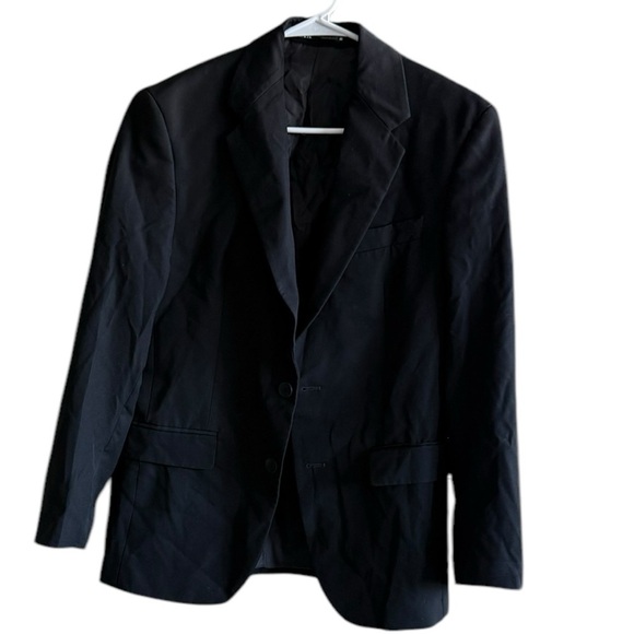 ZARA Black Two Buttons Closure Blazer Size Small - Picture 3 of 16
